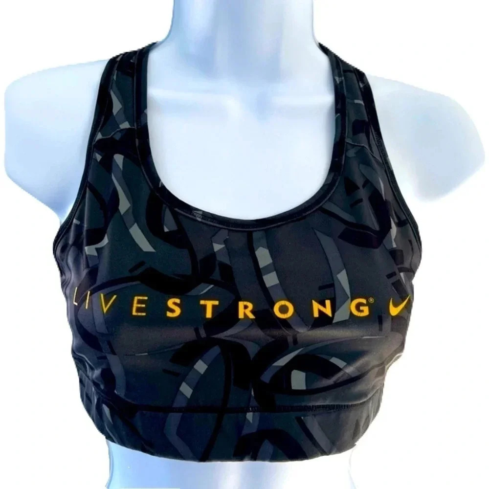 Nike Livestrong/💰2 FOR $10💰 Sports bra/ Racerback/ Size US M - Picture 2 of 8